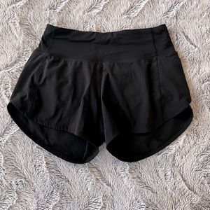 Lululemon black lined shorts size 2